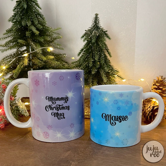 winter sparkles - personalised mug