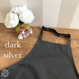 personalised children’s apron - slate grey