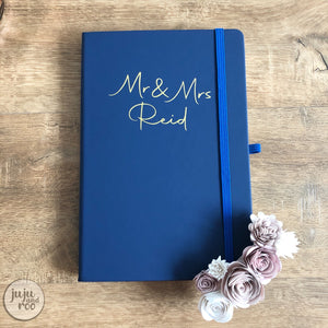 mr & mrs - personalised notebook