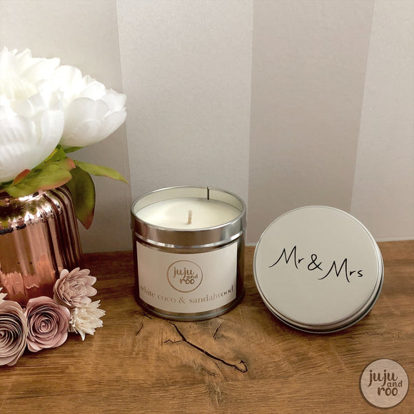 mr & mrs - soy wax candle