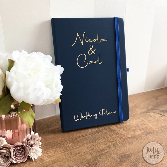 wedding plans - personalised notebook