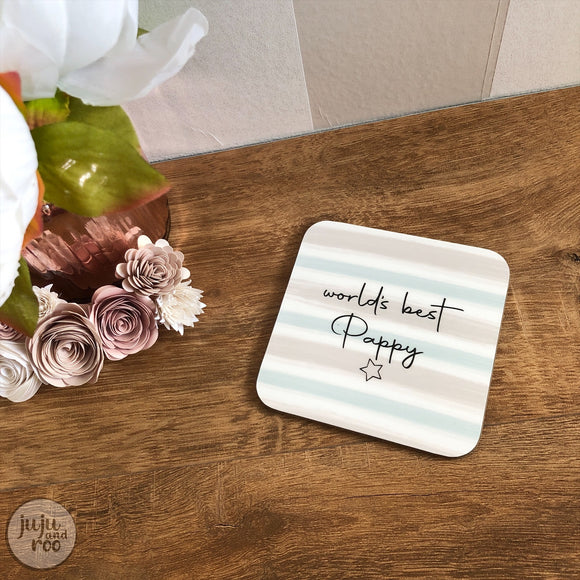 world’s best - personalised coaster