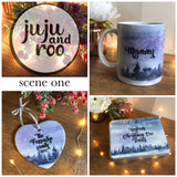 winter wonderland - christmas mug and coaster set