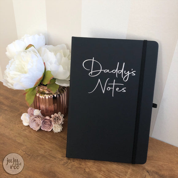 daddy’s notes - personalised notebook
