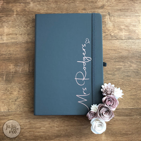 personalised notebook - mr / mrs / ms
