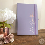 personalised notebook - mr / mrs / ms