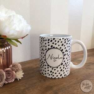 personalised name and tea / coffee order - mug