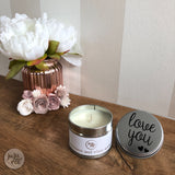 love you - soy wax candle