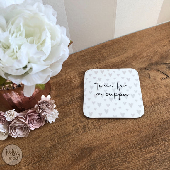 time for a cuppa - coaster